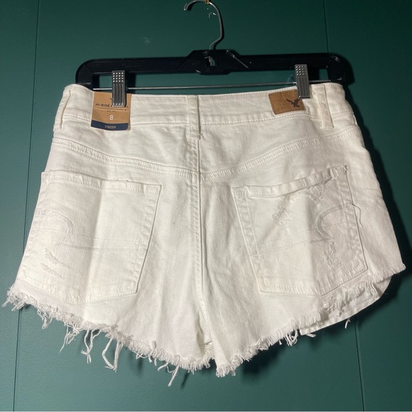 American Eagle White Distressed Women Shorts size 8 NWT - Picture 6 of 12